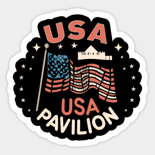 USA Pavilion Sticker